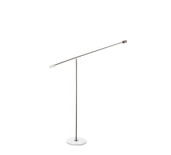 Lampadaire, T-Lamp, marron et marbre blanc, LED, 2700K, 1150lm, L198,7cm, H184,8cm - Moooi