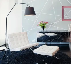 Lampadaire, Tolomeo Mega Terra, noir, dimmable, LED, H334cm, Ø33cm - Artemide