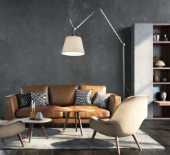 Lampadaire, Tolomeo Mega Terra, aluminium, dimmable, Ø42cm, H238cm - Artemide