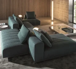 Lampadaire, Totem I, Transparent, bronze satiné, Ø15cm, H150cm - Alma light