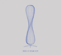 Lampadaire, TR7, blanc, Ø25cm, H148cm - Tom Rossau