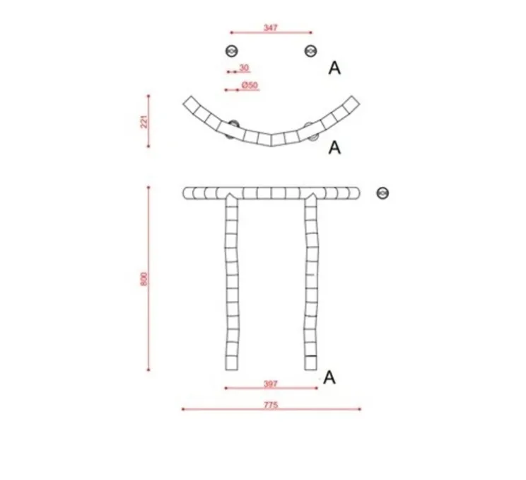 Lampadaire, Tratti 566.61, nylon naturel, nickel opaque, IP40, LED, dim, 2700K, 1600 lm, L77,5cm, H80cm - Tooy
