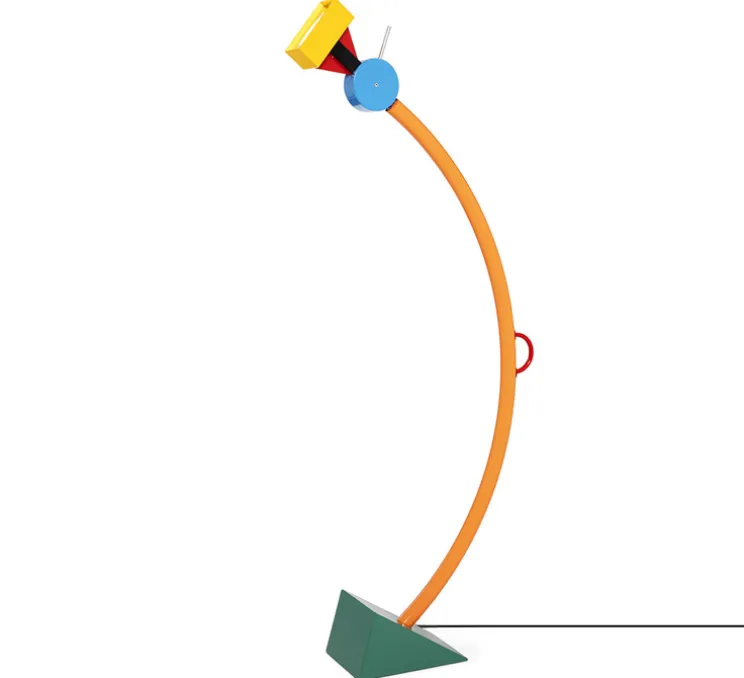 Lampadaire, Treetops, Orange, vert, rouge, jaune, bleu, Øcm, H195cm - Memphis Milano