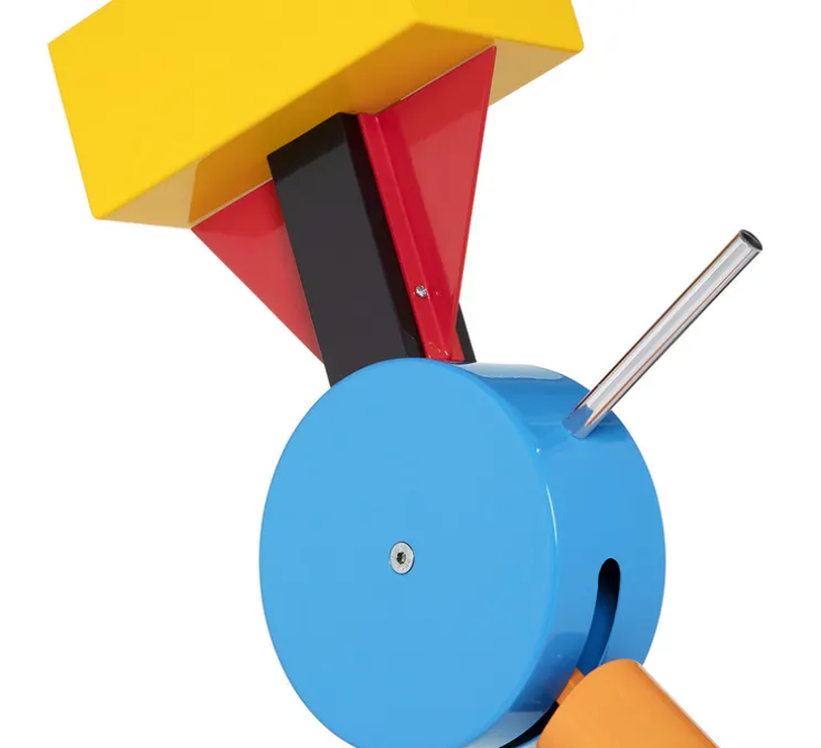 Lampadaire, Treetops, Orange, vert, rouge, jaune, bleu, Øcm, H195cm - Memphis Milano