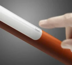 Lampadaire, Tuareg, orange, LED, dim, 3000K, 4560 lm, L129cm, H209cm - Foscarini