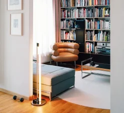 Lampadaire, Tube Light Floor, chrome, Ø25cm, H104cm - Classicon