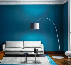 Lampadaire, Twiggy, blanc, dimmable, L60cm, H195cm - Foscarini