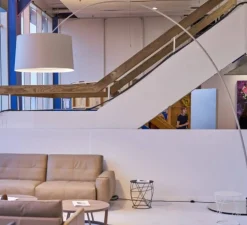 Lampadaire, Twiggy, grège, dimmable, L60cm, H195cm - Foscarini