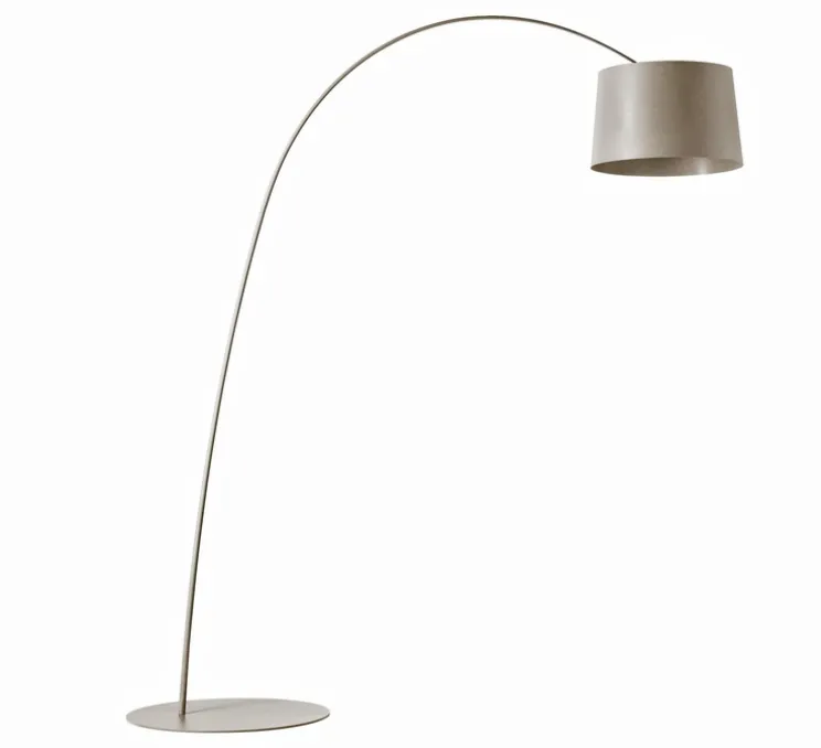 Lampadaire, Twiggy, grège, dimmable, L60cm, H195cm - Foscarini
