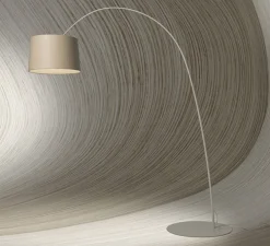 Lampadaire, Twiggy Wood, greige, LED, 2700K, 3840lm, L170-200cm, H212-228cm - Foscarini