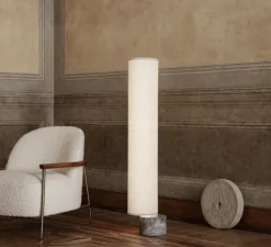 Lampadaire, Unbound 120, Beige, LED, dim, 3000K, 1500 lm, L18,6cm, H120cm - Gubi