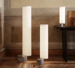 Lampadaire, Unbound 120, Beige, LED, dim, 3000K, 1500 lm, L18,6cm, H120cm - Gubi