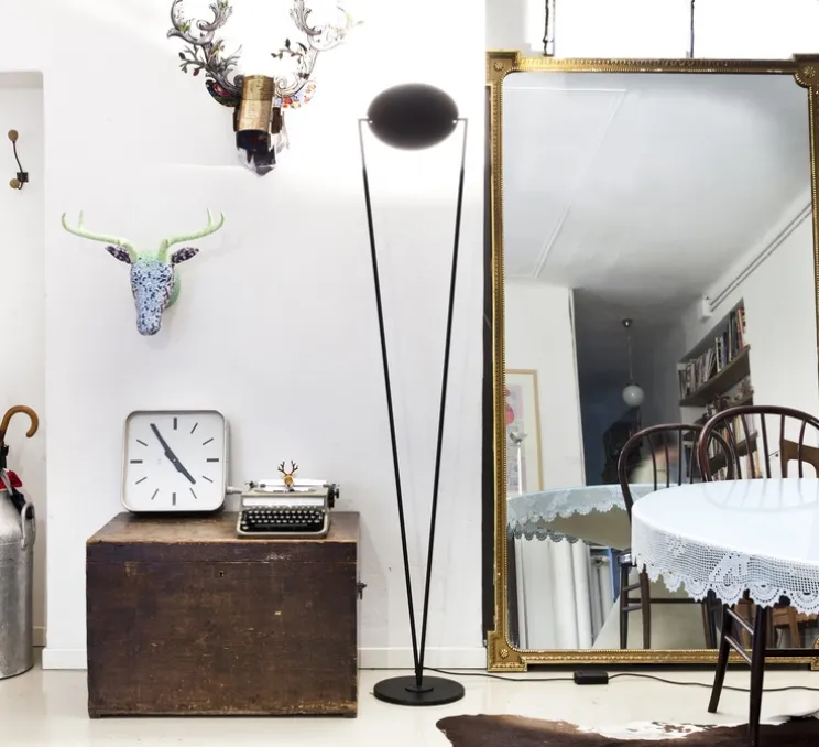 Lampadaire, Victory, LED, noir, H180cm - 3000K - 3000lm - LUMEN CENTER ITALIA