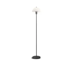 Lampadaire, Vienda, noir et blanc, Ø20cm, H125cm - Herstal