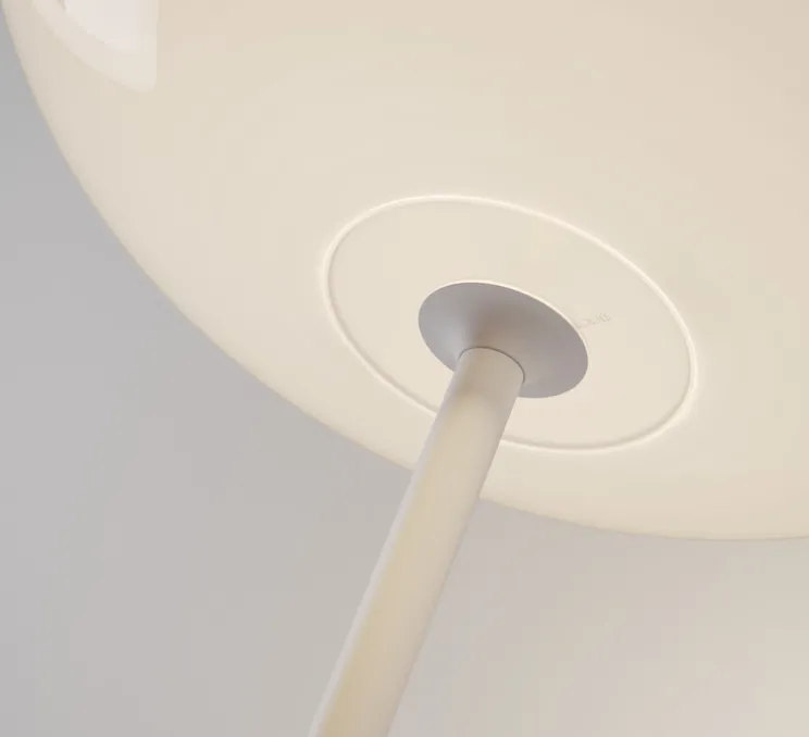 Lampadaire, Volum Long 29, blanc brillant, Ø29cm, H152cm - Lodes