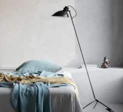 Lampadaire, VV Cinquanta, noir, Ø27,4cm, H147cm - Astep