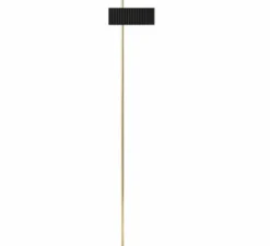 Lampadaire, Wallie, Noir, Laiton, L34cm, H198cm - Tato Italia