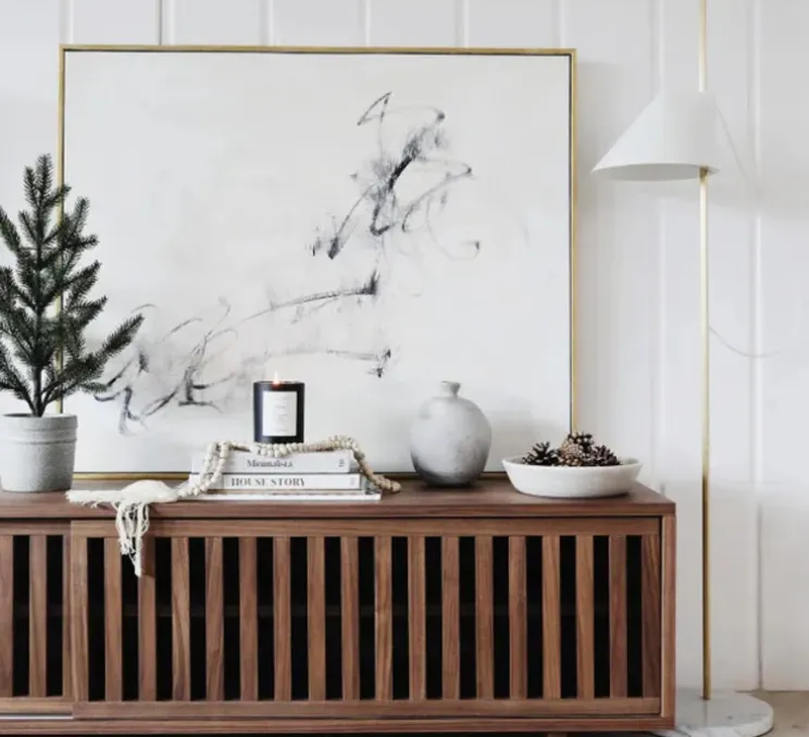 Lampadaire, Yuh, blanc, laiton, base marbre blanc, LED, dim, 2700K, 446 lm, L24cm, H140cm - Louis Poulsen