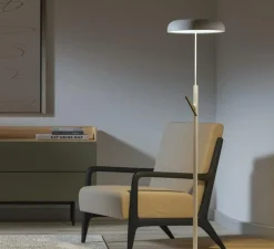 Lampadaire, zero floor, blanc, LED, 3000K, 1200 lm, Ø30cm, H100/170cm - Lumen Center Italia