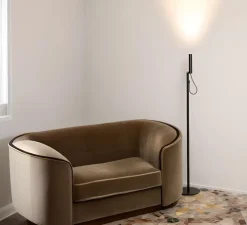 Lampadaire-liseuse, Type Reading, noir, LED, dim, 3000K, 466 lm, L26cm, H140cm - Nemo Lighting