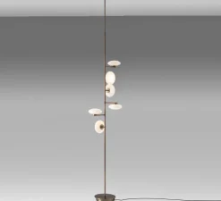 Lampadaire-plafonnier, Mami, small, bronze brossé, LED, dim, 2700K, L50cm, H250-280cm - Penta