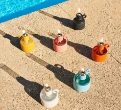 Lampe à huile, baladeuse, Flamtastique XS desert, blanc cassé, Ø10,5cm, H22,5cm - Fatboy