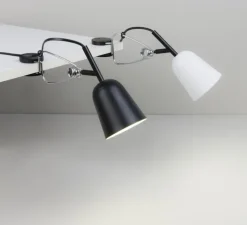 Lampe à pince, Studio, noir et crème, L9cm, P7cm - Faro