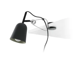 Lampe à pince, Studio, noir et crème, L9cm, P7cm - Faro