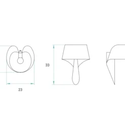 Lampe à poser, Air, jaune, H49cm - LZF