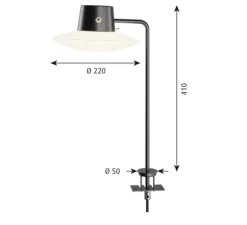 Lampe à poser, AJ Oxford, encatsrable, Opale, Ø22cm, H41cm - Louis Poulsen