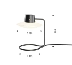 Lampe à poser, AJ Oxford, Opale, Ø22cm, H28cm - Louis Poulsen