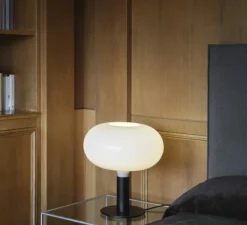 Lampe à poser, Albini AM/AS, AM1N, blanc et noir, Ø40cm, H48cm - Nemo Lighting