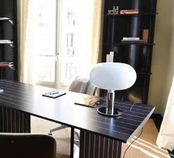 Lampe à poser, Albini AM/AS, AM1N, blanc et noir, Ø40cm, H48cm - Nemo Lighting