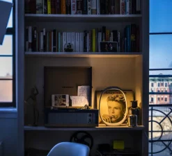 Lampe à poser, Anisha Piccola, blanc, LED, dim, 3000K, 300 lm, L23cm, H32cm - Foscarini