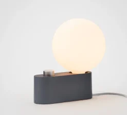 Lampe à poser, Applique murale, Alumina, gris charbon, L22cm, H24cm - Tala
