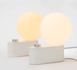 Lampe à poser, Applique murale, Alumina, blanc, L22cm, H24cm - Tala