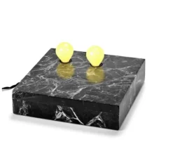 Lampe à poser, applique murale, KVG 02 03 , marbre noir, Ø25cm, P6cm - Serax