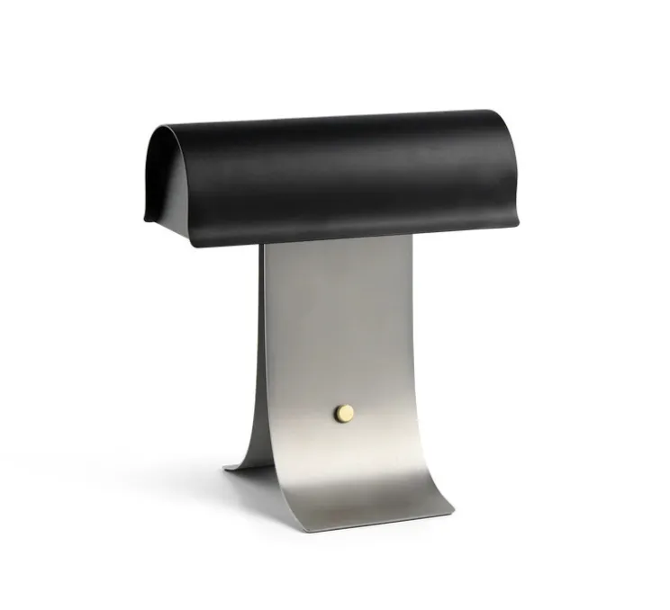 Lampe à poser, Archive, noir, acier, LED, dim, 2700K, 900 lm, L25cm, H27cm - Northern