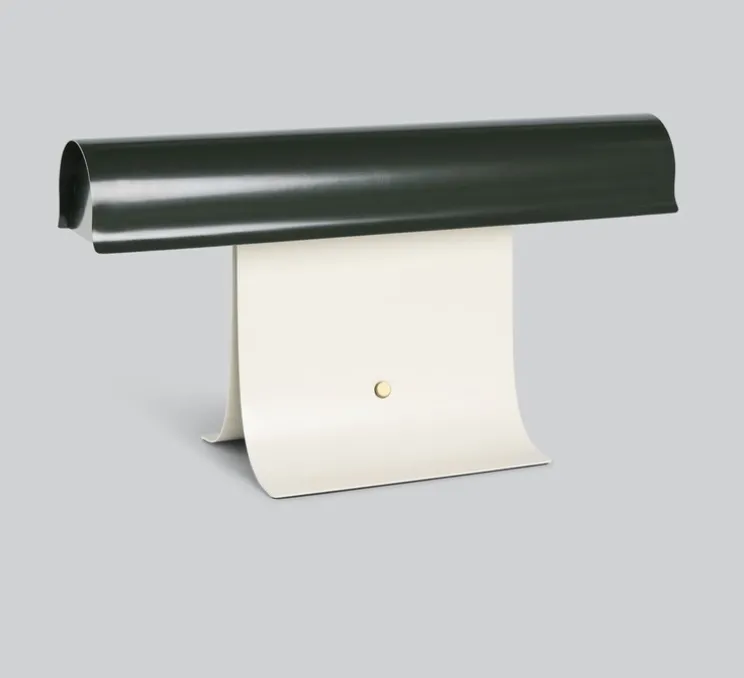 Lampe à poser, Archive, vert foncé, gris clair, LED, dim, 2700K, 1100 lm, L50cm, H27cm - Northern