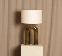 Lampe à poser, Arko, céramique vert, Ø40cm, H67cm - Simone & Marcel