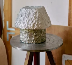 Lampe à poser, Artefact, aluminium, Ø20cm, H20cm-HKLIVING