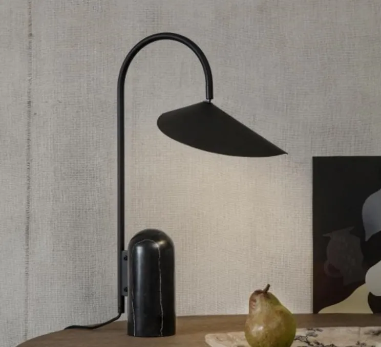 Lampe à poser, Arum, noir, L20,5cm, H50cm - Ferm living