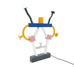 Lampe à poser, Ashoka, blanc, rose, orange, bleu, vert, L74cm, H85cm - Memphis Milano