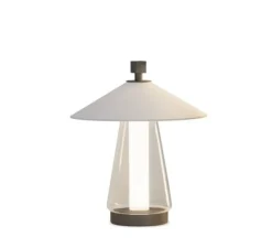 Lampe à poser, Asia Small, bronze, LED, dim, 2700K, 1500 lm, Ø35cm, H41,6cm - Contardi