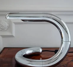 Lampe à poser, Aspide, argent, 6W, 470lm, H28cm - Gubi