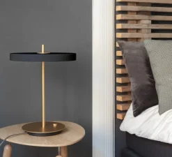 Lampe à poser, Asteria, gris anthracite, LED, 3000K, 600lm, Ø31cm, H41,5cm - Umage