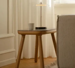 Lampe à poser, asteria move, verre et acier, LED, dim, 2500K, 25-140 lm, Ø20cm, H30,6cm - Umage