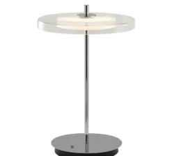 Lampe à poser, asteria move, verre et acier, LED, dim, 2500K, 25-140 lm, Ø20cm, H30,6cm - Umage