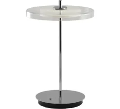 Lampe à poser, asteria move, verre et acier, LED, dim, 2500K, 25-140 lm, Ø20cm, H30,6cm - Umage