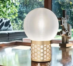 Lampe à poser, Atmosfera M, or, Ø30cm, H44,5cm - Slamp